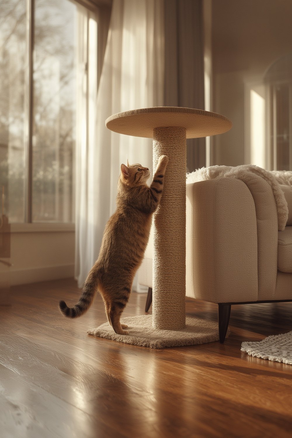 cat scratching product view