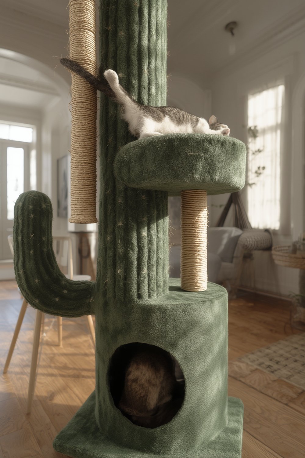 cactus cat in action